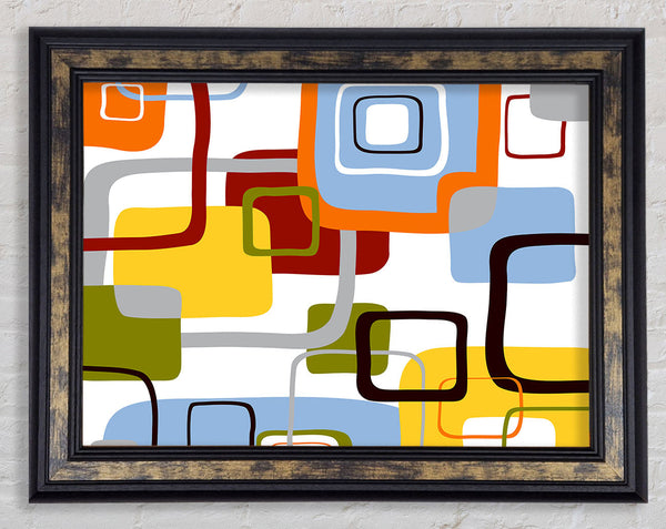All Squared In Framed Print