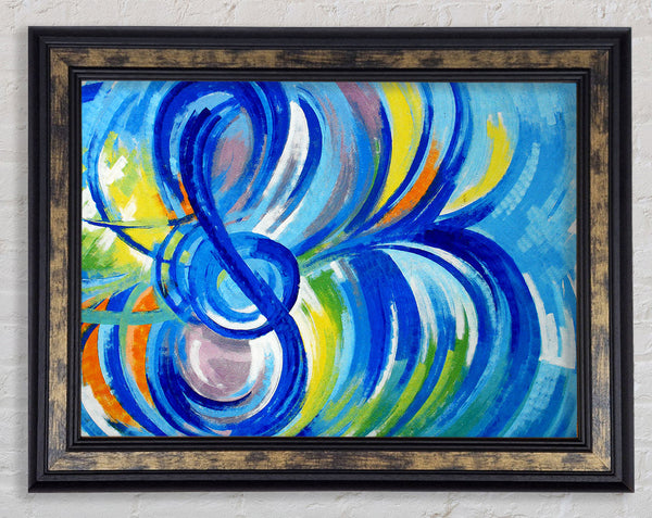 Colourful Notes Framed Print