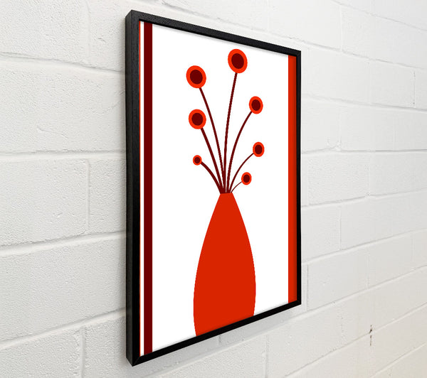 Vase Of Orange Flowers