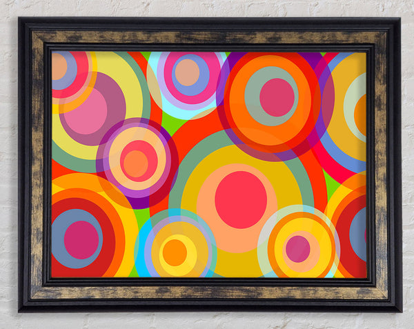 Psychedelic Rainbows Framed Print