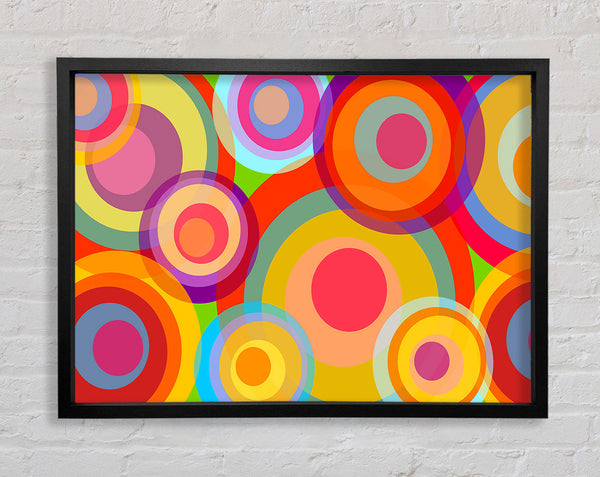 Psychedelic Rainbows Framed Print