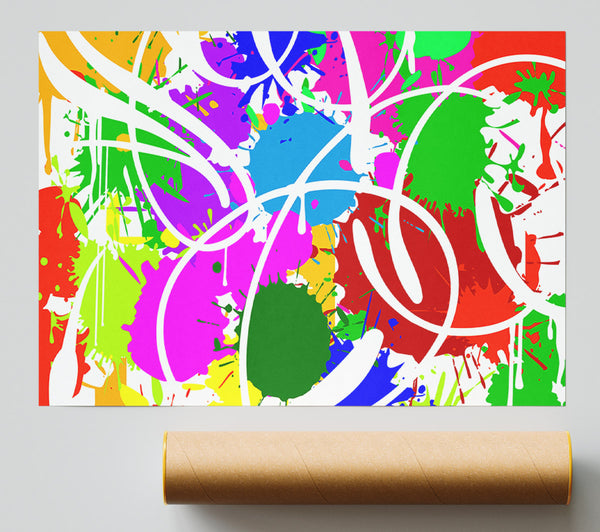 Vibrant Paint Bomb Poster