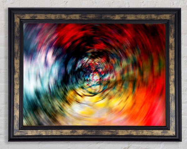 Rainbow Time Warp Framed Print