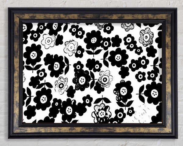 Romance In The Flowers Framed Print