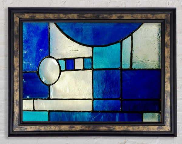 Blue Template Framed Print
