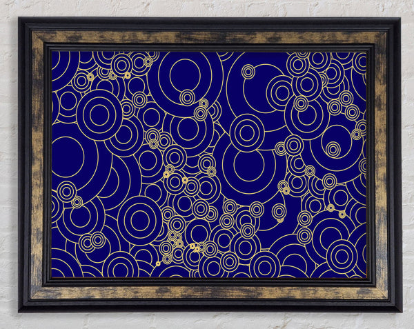 Golden Purple Framed Print