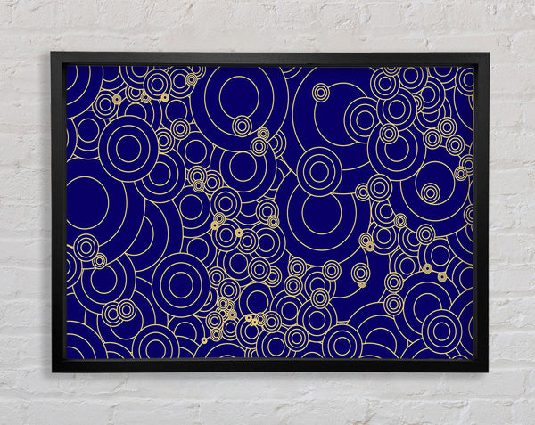 Golden Purple Framed Print
