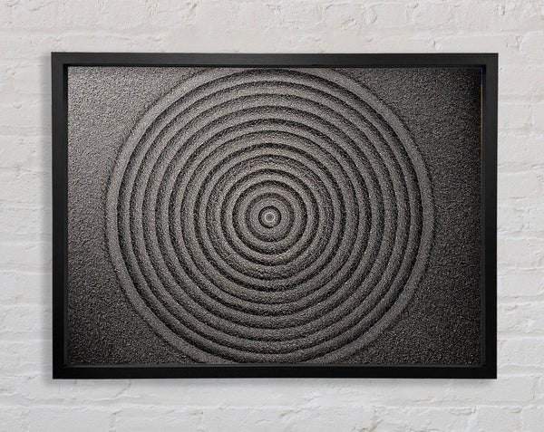 Perfekte kreisförmige Sandformation Zen