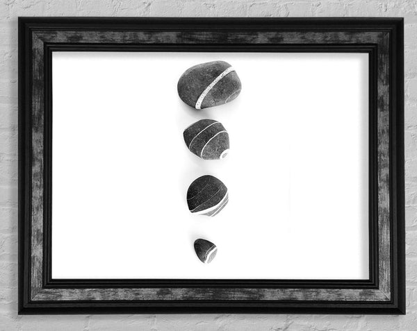 Stone Transition Framed Print