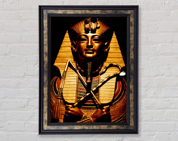 Egyptian Golden Pharaoh Framed Print