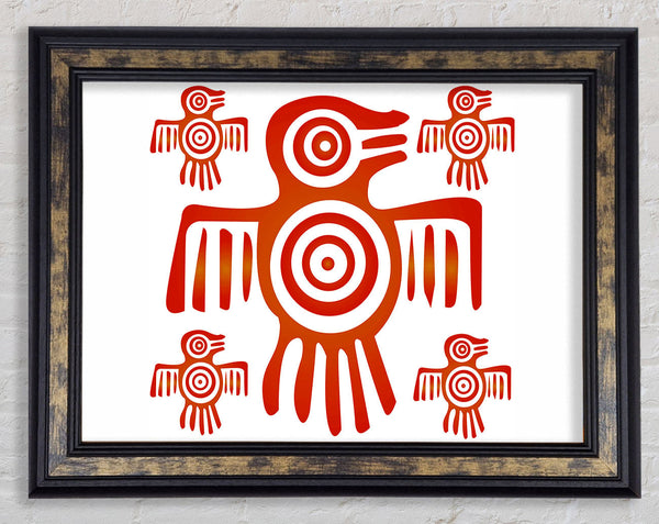 Aztec Symbol Framed Print