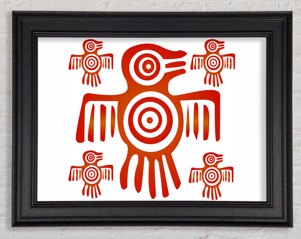 Aztec Symbol Framed Print