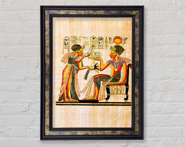 Egyptian Papyrus Framed Print