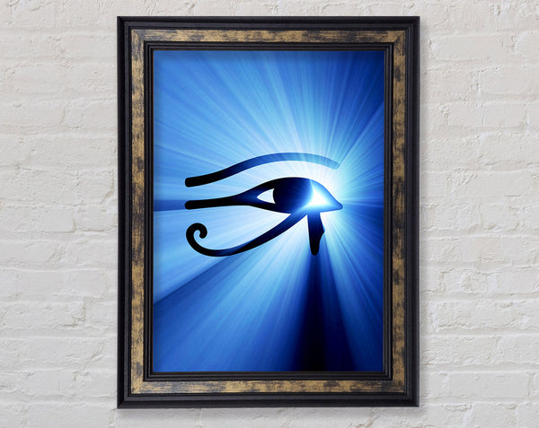 Egyptian Eye Of Power Framed Print