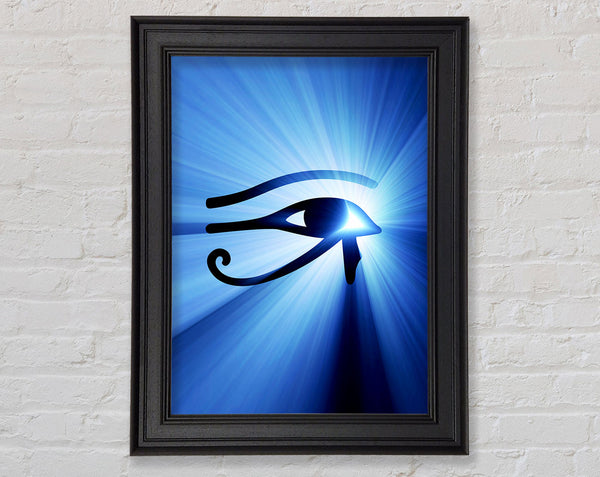 Egyptian Eye Of Power Framed Print