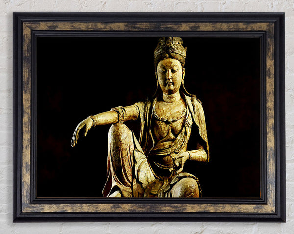 Calming Buddha Framed Print