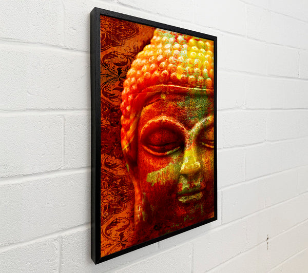 Retro Orange Yellow Buddha