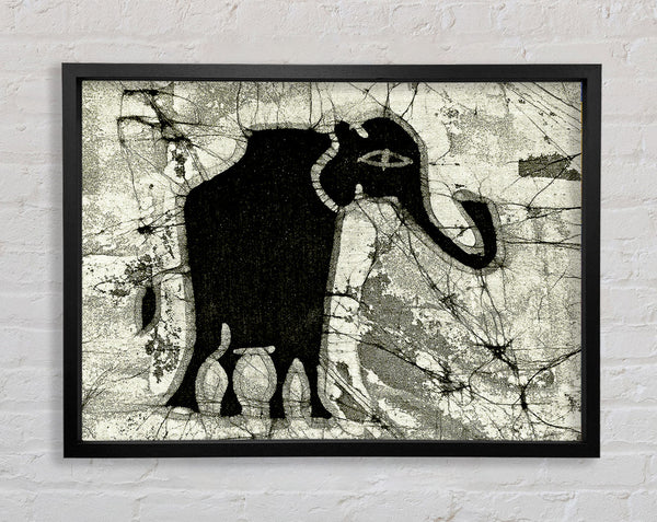Stammes-Elefant Schwarz