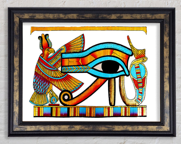 Egyptian All Seeing Eye Of Ra Framed Print