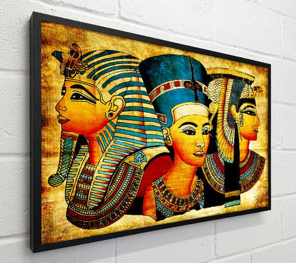 Heads Of Three Egyptian Queens n Kings