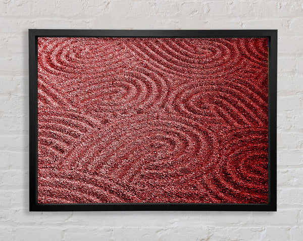 Rote Sandmuster