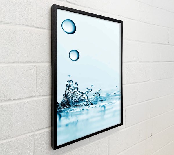 Blue Water Droplet Splash