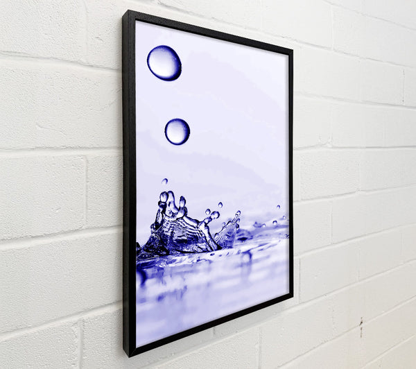 Purple Water Droplet Splash