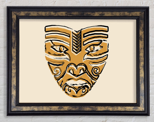 Mask Of Men Framed Print