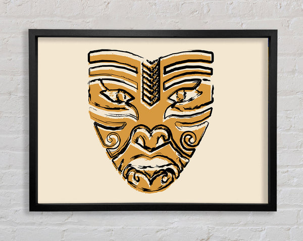 Mask Of Men Framed Print
