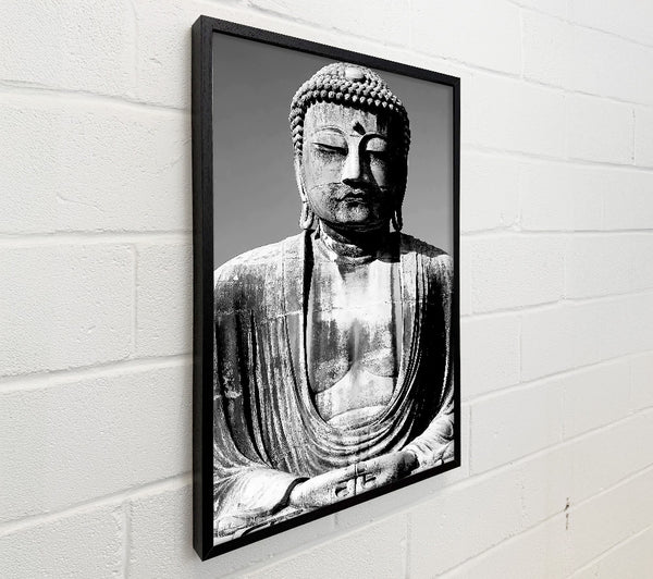Peaceful Buddha Black n White