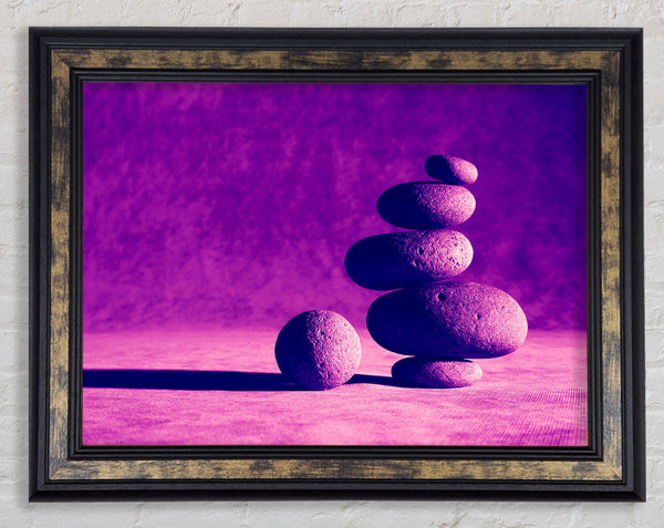 Pink Stone Age Framed Print