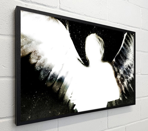 Angels In The Night White On Black