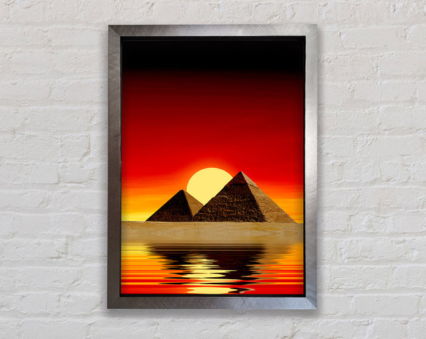 Reflexionen der ägyptischen Pyramiden
