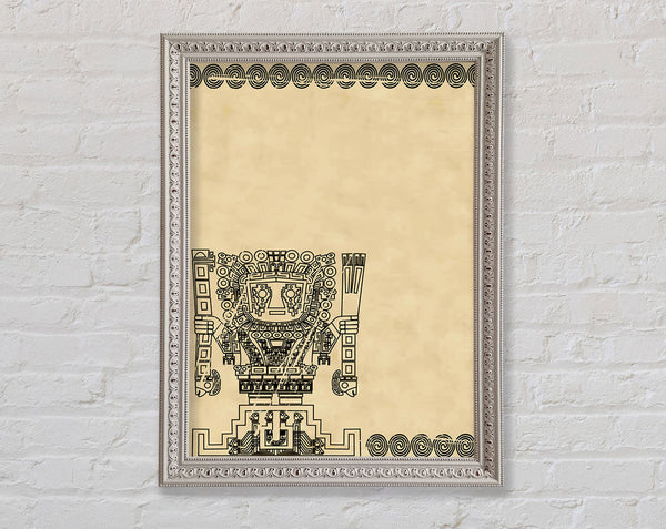 Mayan Tribal Art Framed Print
