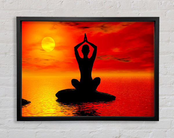 Yoga Ozean Sonne Flamme