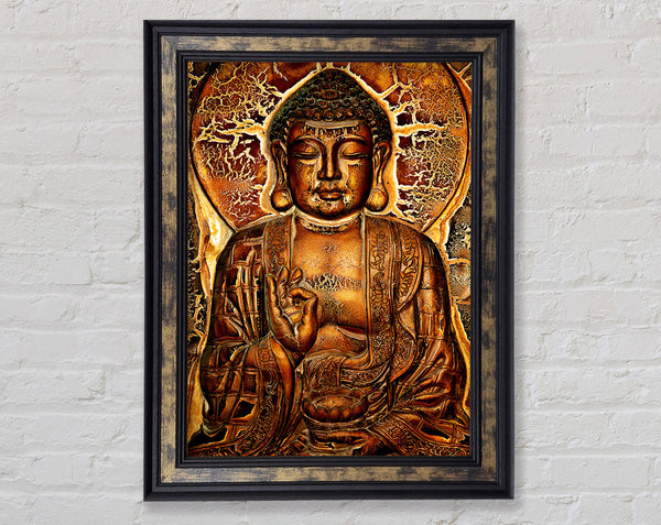 Hindu God Gold Framed Print