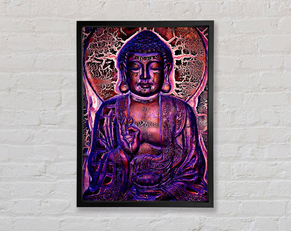 Hindu God Purple Framed Print