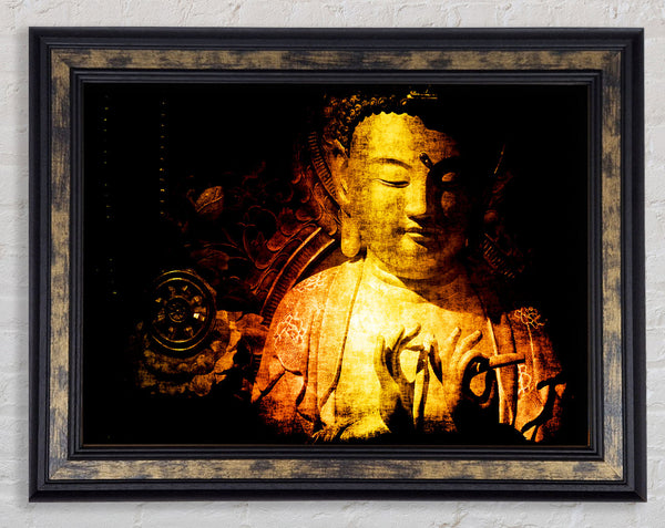 Buddha Meditating Framed Print