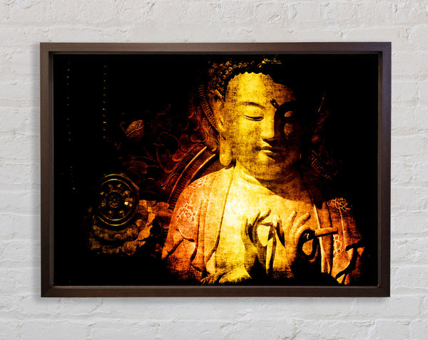 Buddha Meditating Framed Print