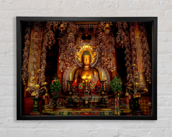Golden Buddha Chion Japan Framed Print
