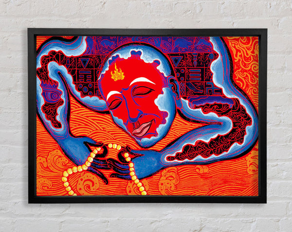 Tibetan Art Pray Beads Framed Print