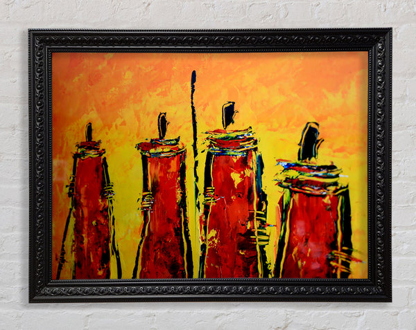 Masai Tribe Framed Print
