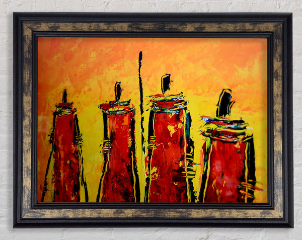 Masai Tribe Framed Print