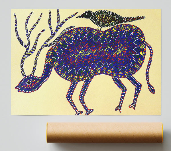 Aboriginal Animals Together Print