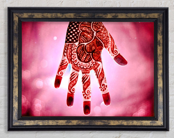 Hindu Mehandi Framed Print