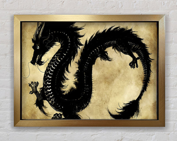 Chinesischer schwarzer Drache