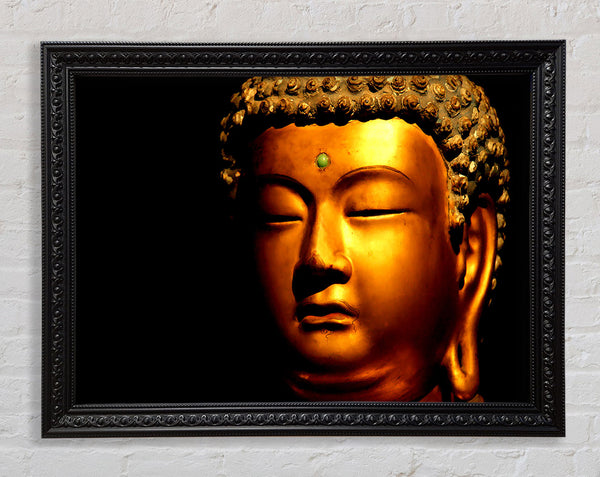 Gold Buddha Framed Print