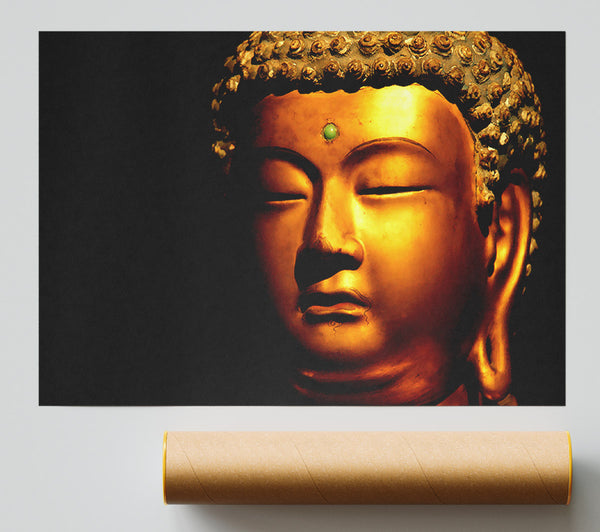 Gold Buddha Poster