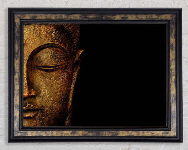 Buddha Profile Framed Print