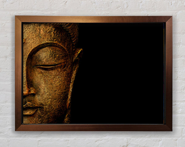 Buddha Profile Framed Print
